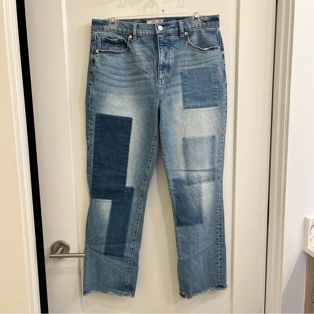 Loft Cropped Straight Leg Jeans